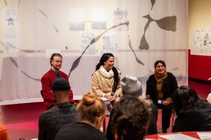 Maria Clara Ara&uacute;jo dos Passos in conversation with Paz Guevara and Daniel Neugebauer as part of&nbsp;Exercises in Transformation&mdash;Sergio Zevallos, Haus der Kulturen der Welt (HKW), 7.12.2023.




&nbsp;
