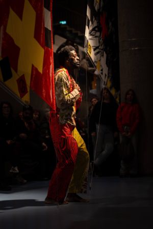 Performance von&nbsp;Euridice Zaituna Kala mit Pak Ndjamena, Haus der Kulturen der Welt (HKW), 2.3.2024.&nbsp;
