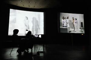 Berlin Documentary Forum 1. Angela Melitopoulos and Bettina Knaup: "Möglichkeitsraum" (The Blast of the Possible, performance)