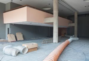 Das HKW baut um. Umbau der Ausstellungshalle