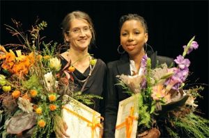 International Literature Award | 2009-2013. Award winners 2010:  Claudia Kalscheuer (translator) and Marie NDiaye (author) for "Drei starke Frauen"