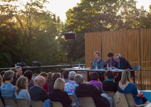 International Literature Award 2014. "Soul-Keeping" - Almuth Carstens, Madeleine Thien, Egon Ammann (from left to right)