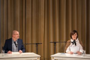 Tatort: Schlachtfeld (Weimar). Dominique Horwitz und Sophie Rois