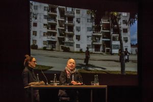 Wohnungsfrage Oct 23 – Dec 14, 2015. Florian Zeyfang, Lisa Schmidt-Colinet, Alexander Schmoeger,
Microbrigades—Variations of a Story, 2013
